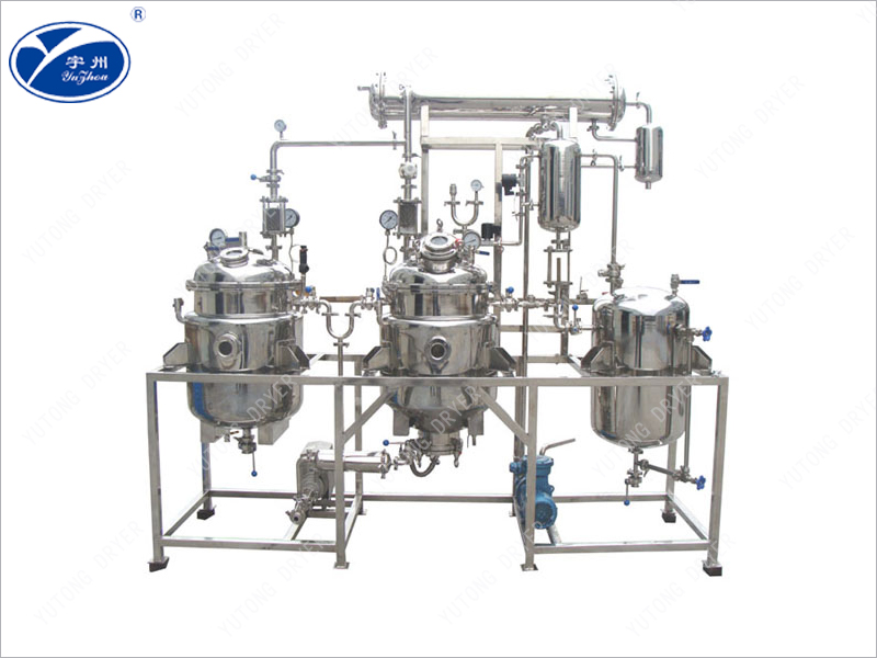 Small multifunctional extraction, concentration and recovery unit